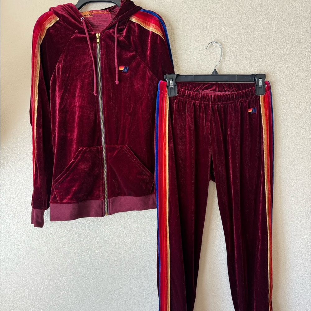 SET - Aviator Nation Velvet Tracksuit